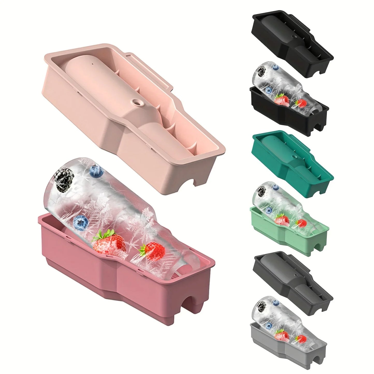 Chill and Sip Ice Mold Gray